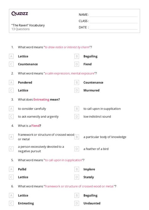 Grammar And Mechanics Worksheets On Quizizz Free Printable