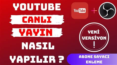 YOUTUBE CANLI YAYIN NASIL YAPILIR YOUTUBE OBS CANLI YAYIN YAPMA