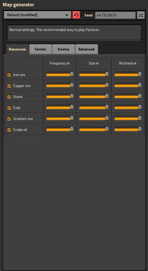 Factorio Map Settings For New Player SteamAH