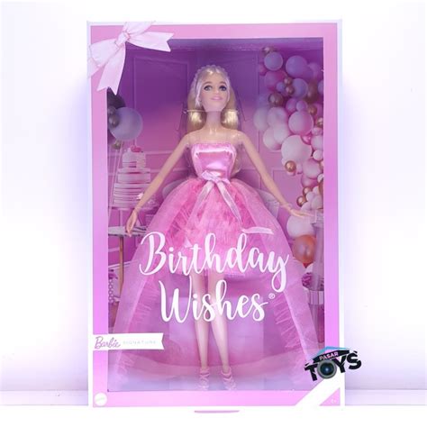 Jual Barbie Signature Birthday Wishes Doll Blonde In Pink Satin