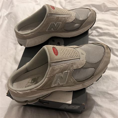 Rrp £110 New Balance Slip On Trainers Mules Slipon Depop