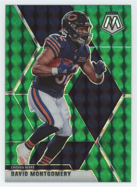 Panini Mosaic Green David Montgomery Chicago Bears Ebay