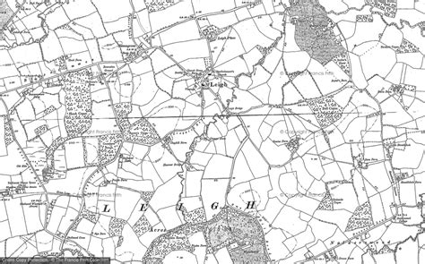 Historic Ordnance Survey Map Of Leigh 1895 Francis Frith