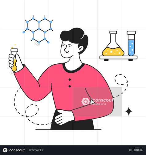 Chemist Animated Illustration Download In Json Lottie Or Mp4 Format