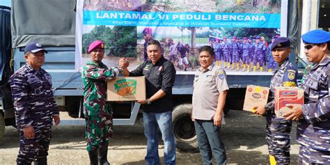 Lantamal Vi Kirim Bantuan Kemanusiaan Untuk Korban Banjir Dan Longsor