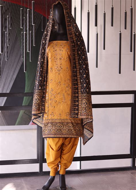 Bin Saeed Embroidered Digital Lawn 3 Piece Unstitched Suit Bs24edl 102