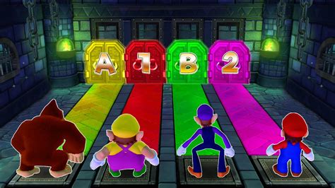 Mario Party Minigames Donkey Kong Vs Mario Vs Wario Vs Waluigi