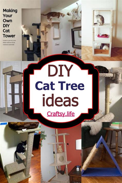 24 Diy Cat Tree Ideas Craftsy