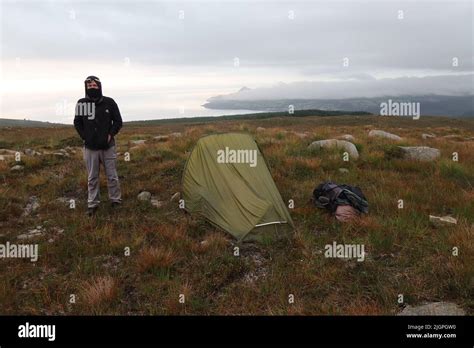 Solo Hiker Wild Camping In The Vango F10 Helium UL 1 Person Tent Arran