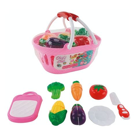 Brinquedo Comidinha Cozinha Frutas Legumes Velcro C Cestinha No Shoptime