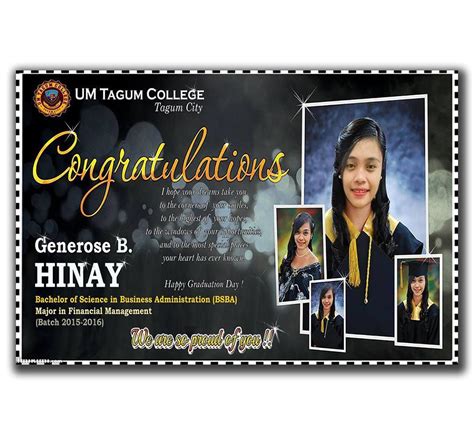 Graduation Tarpaulin Design Tarpaulin Design Congratu