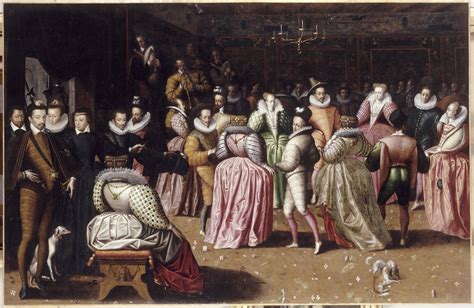 Bal à La Cour Des Valois Sous Le Règne De Charles Ix Peinture Anonyme