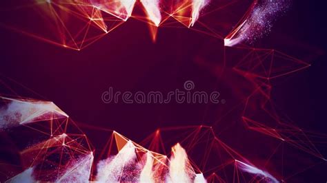 Fire Abstract Background Seamless Loop. Technology Background. Red ...