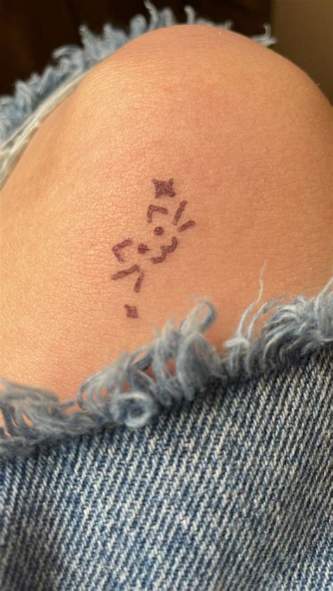 Cat Tattoo Stick And Poke Small Hand Tattoos Stick Poke Tattoo