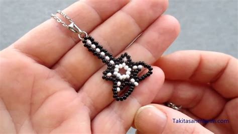 BONCUKTAN SAZ MOTİFLİ KOLYE UCU YAPIMI EASY NECKLACE MAKING YouTube