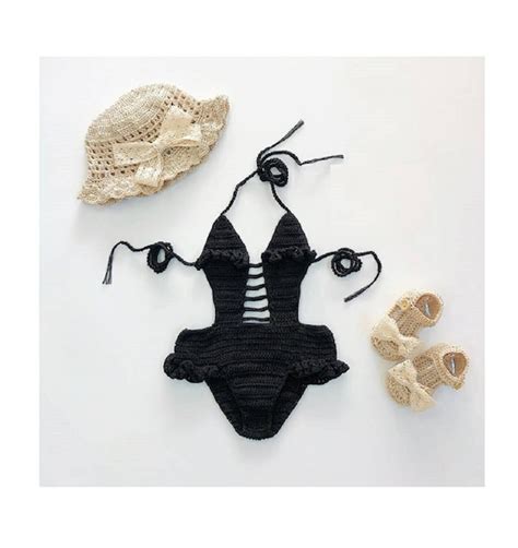 Crochet Bikini For Baby Girlbaby Girl Swimsuit One Piece Two Etsy