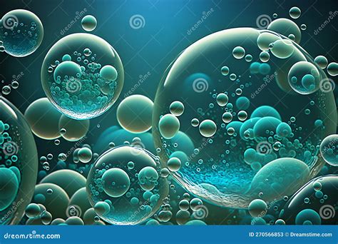 Blue Bubbles Background Color Bubbles Bubble Background Generative