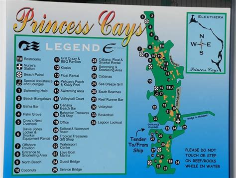 Princess Cays Photo Tour - Map