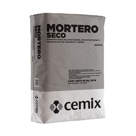 Mortero Seco Cemix Kg Bto Construrama Blanquita