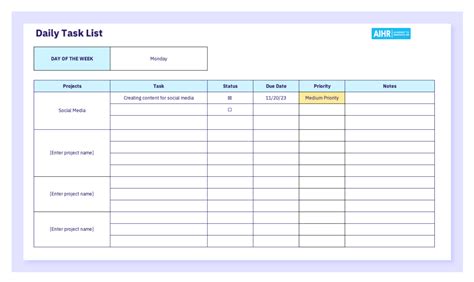 Employee Task List Template Prntbl Concejomunicipaldechinu Gov Co