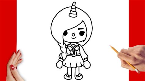 How To Draw Toca Boca Character Unicorn Style Toca Life World Youtube