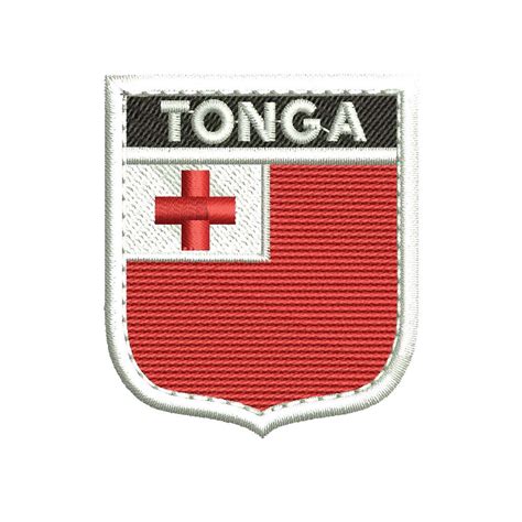 Tonga Shield Flag Embroidery Design | Etsy