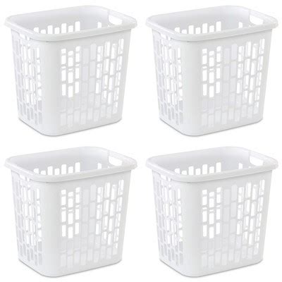 Sterilite Ultra Easy Carry 2 Bushel Plastic Combination Laundry Basket