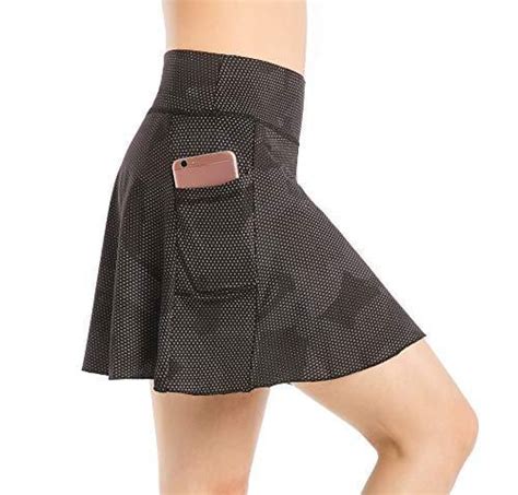 East Hong Womens Golf Skort Tennis Running Workout Skort M Star Poi