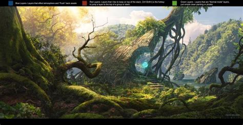 ArtStation PSD File Fantasy Concept Matte Painting Tutorials