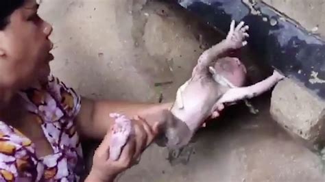 This Is The Miraculous Moment When A Woman Rescued A Baby Dumped In A