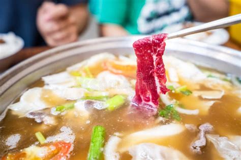 Delicious Taiwanese Cuisine Beef Hot Pot A Famous Snack Cooked Stock Photo Image Of Snack