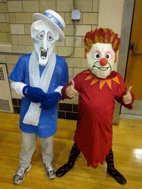 Heat And Snow Miser Costume With Masks Costume Ideas Inspiration Pinterest Costumes And