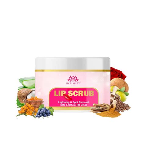 Intimify Lip Scrub For Dark Lips To Lighten Pink Lip Scrub For Dark