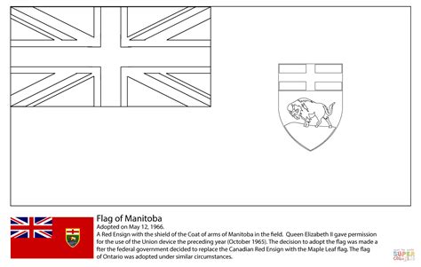 Flag of Manitoba coloring page | Free Printable Coloring Pages