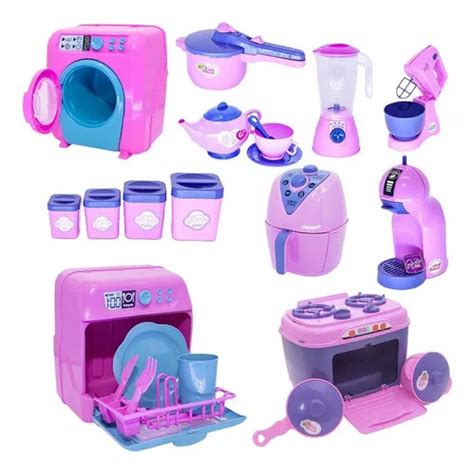 Kit de cocina para niños freidora batidora y ollas 24 piezas