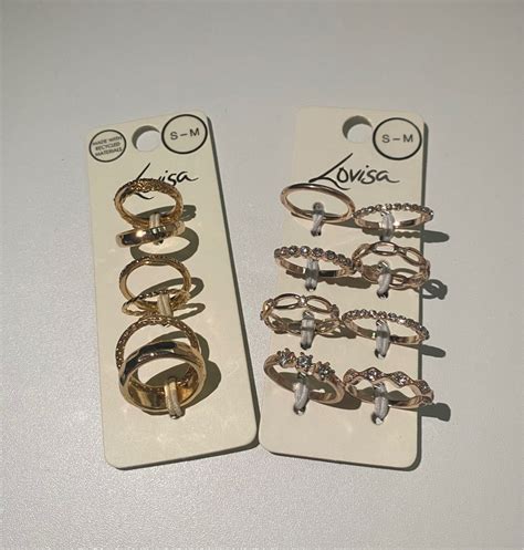 Lovisa Ring Set S M Cute Womens Fashion Jewelry And Organisers Rings