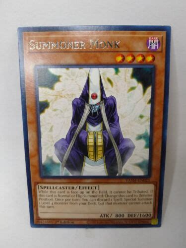 Yu Gi Oh Summoner Monk Vasm En042 1st Edition Rare Card Tcg Ccg