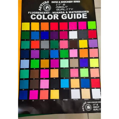 Jual Asturo Original Spotlight Color Paper Kertas Karton Warna Black