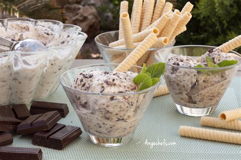 Helado de Stracciatella sin máquina heladera Angechefs