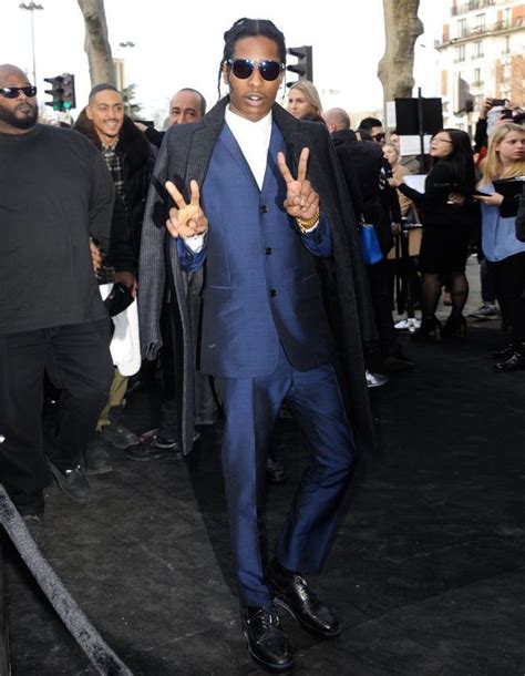 ASAP Rocky au défilé Dior Homme Qui squatte les premiers rangs des