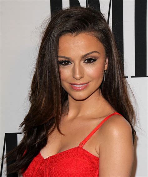Cher Lloyd Long Straight Dark Mocha Brunette Hairstyle