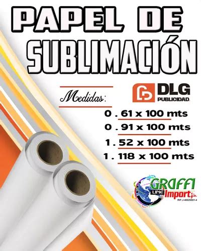 Rollo De Papel De Sublimaci N Cmx M Secado R Pido Mercadolibre