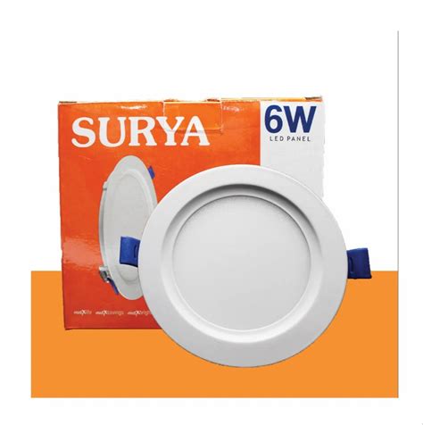 6W Cool White Surya Led Panel Light Round At Best Price In Bengaluru