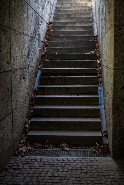 Premium Photo Empty Steps In Building