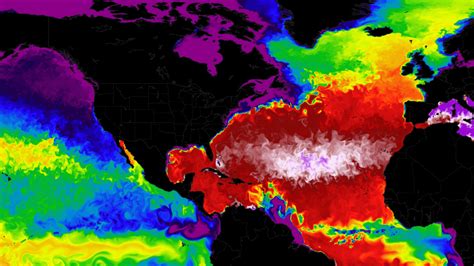 Atlantic Ocean Water Temperature Map - Alanna Leontyne