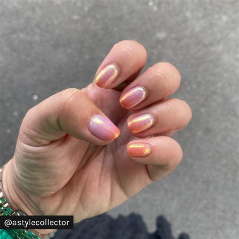 Diy Cherry Pop Aurora Chrome Nail Powder New Zealand Gelous