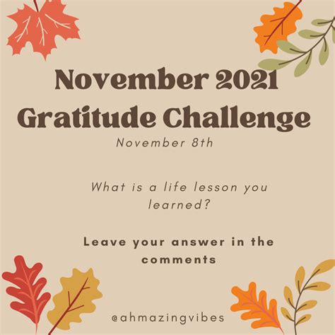 Ah Mazing Vibes What Is A Lesson Youre Grateful For