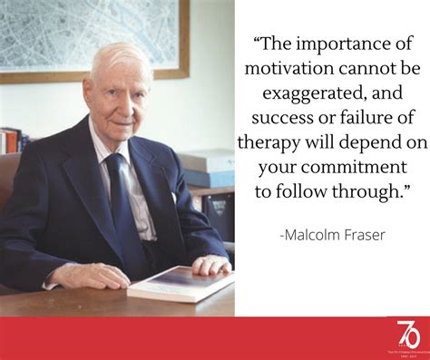 Wise words from Malcolm Fraser, founder of The Stuttering Foundation ...