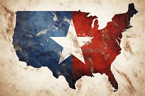 Grunge State Of Texas Flag Map Stock Photo Image Of Symbol Grunge