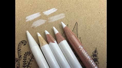 White Colored Pencils Some Ways To Use It Youtube